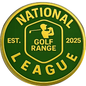 Logo for National Golf Range League established in 2025.